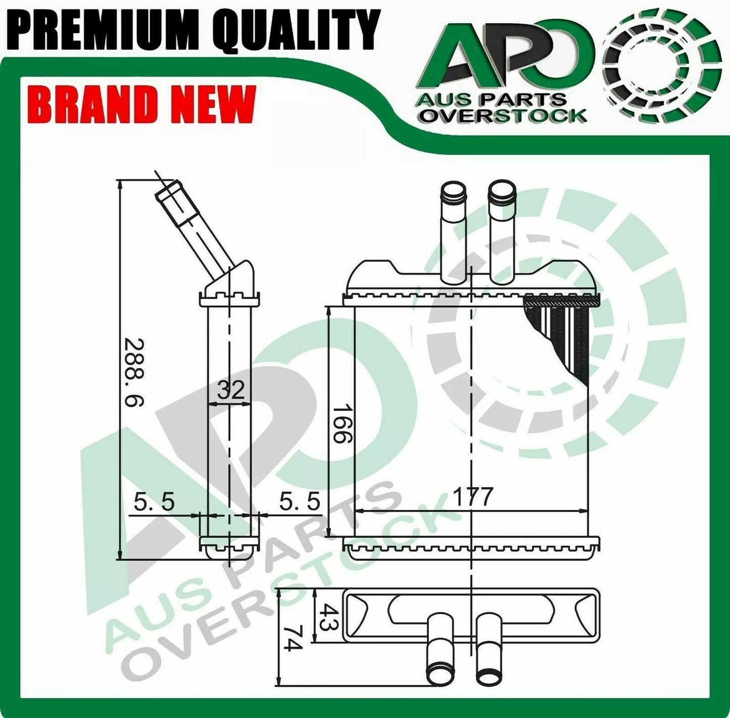Heater Core For Daewoo Lanos 1997-2003