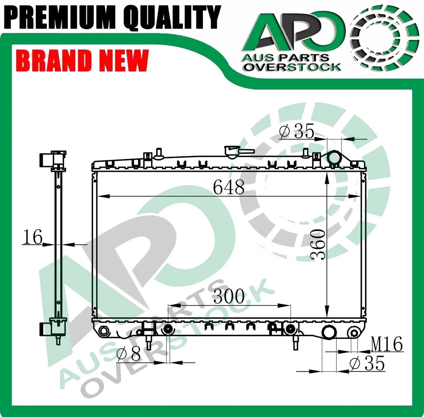 Radiator For NISSAN 180SX 1/1989-7/1994 // SILVIA S13 1.8L Auto Manual