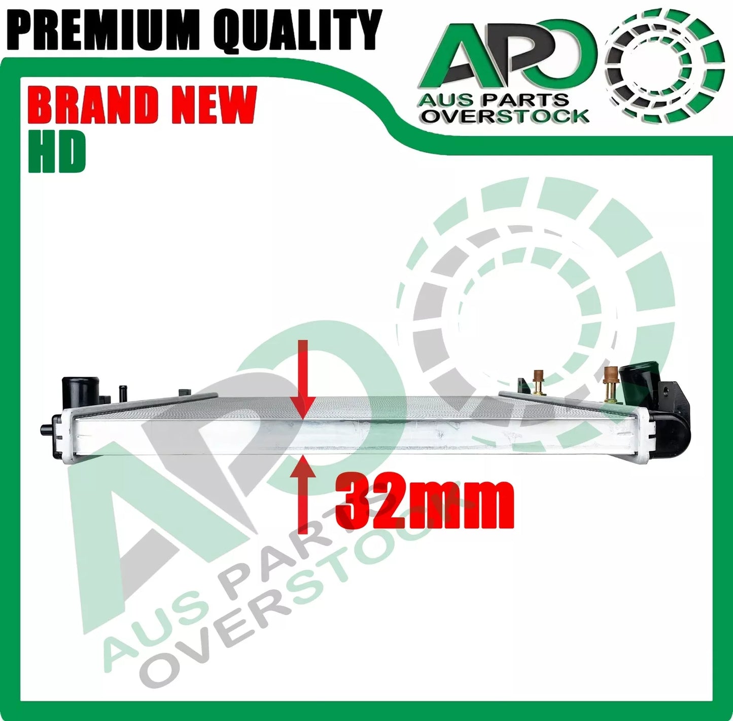 Heavy Duty 32mm Radiator For Mitsubishi Delica L400 Express Starwagon WA 1994-2004