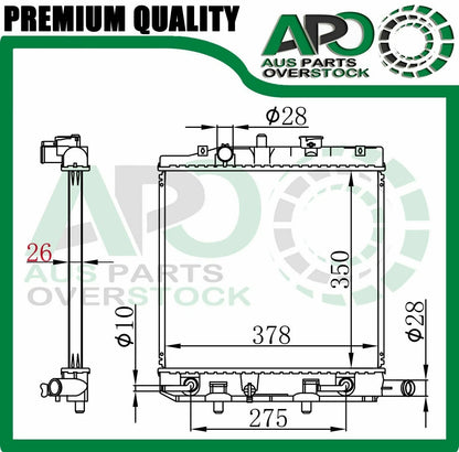 Radiator For MAZDA 121 METRO 1996-2000 AUTO & MANUAL With Cap