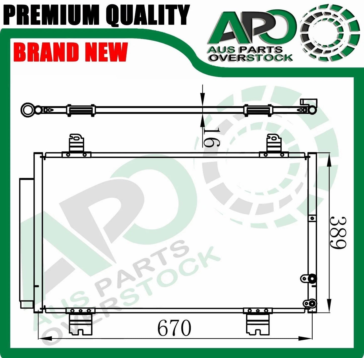 Air Condenser for LEXUS GS300 GS350 GS430 GS450 GS460 GRS190R UZS190R 2005-