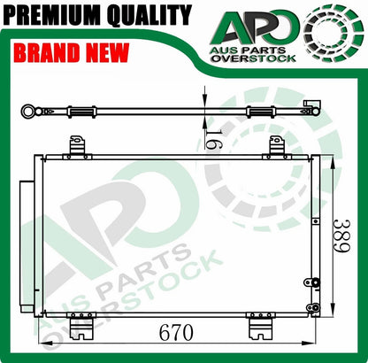 Air Condenser for LEXUS GS300 GS350 GS430 GS450 GS460 GRS190R UZS190R 2005-