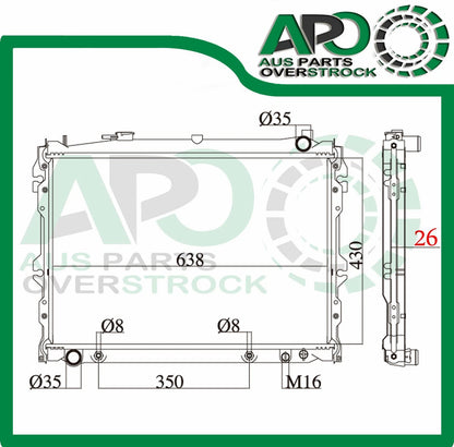 Radiator For MAZDA MPV LV10E1 Auto Manual 9/1993-3/1996