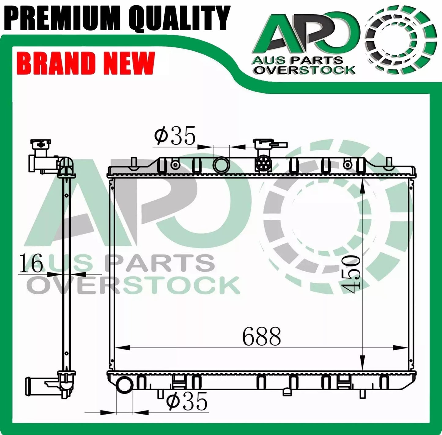 Radiator For NISSAN X-TRAIL XTRAIL T31 RADIATOR 2.0L Turbo Diesel 2007-2013