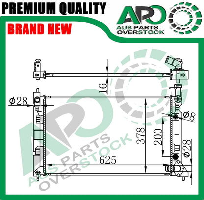 Radiator MITSUBISHI COLT RG Auto & Manual 8/2004-On + Free Cap
