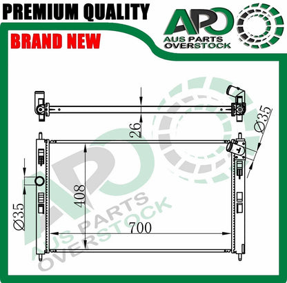Radiator For Mitsubishi LANCER CJ Petrol Diesel Auto Manual 2007-On