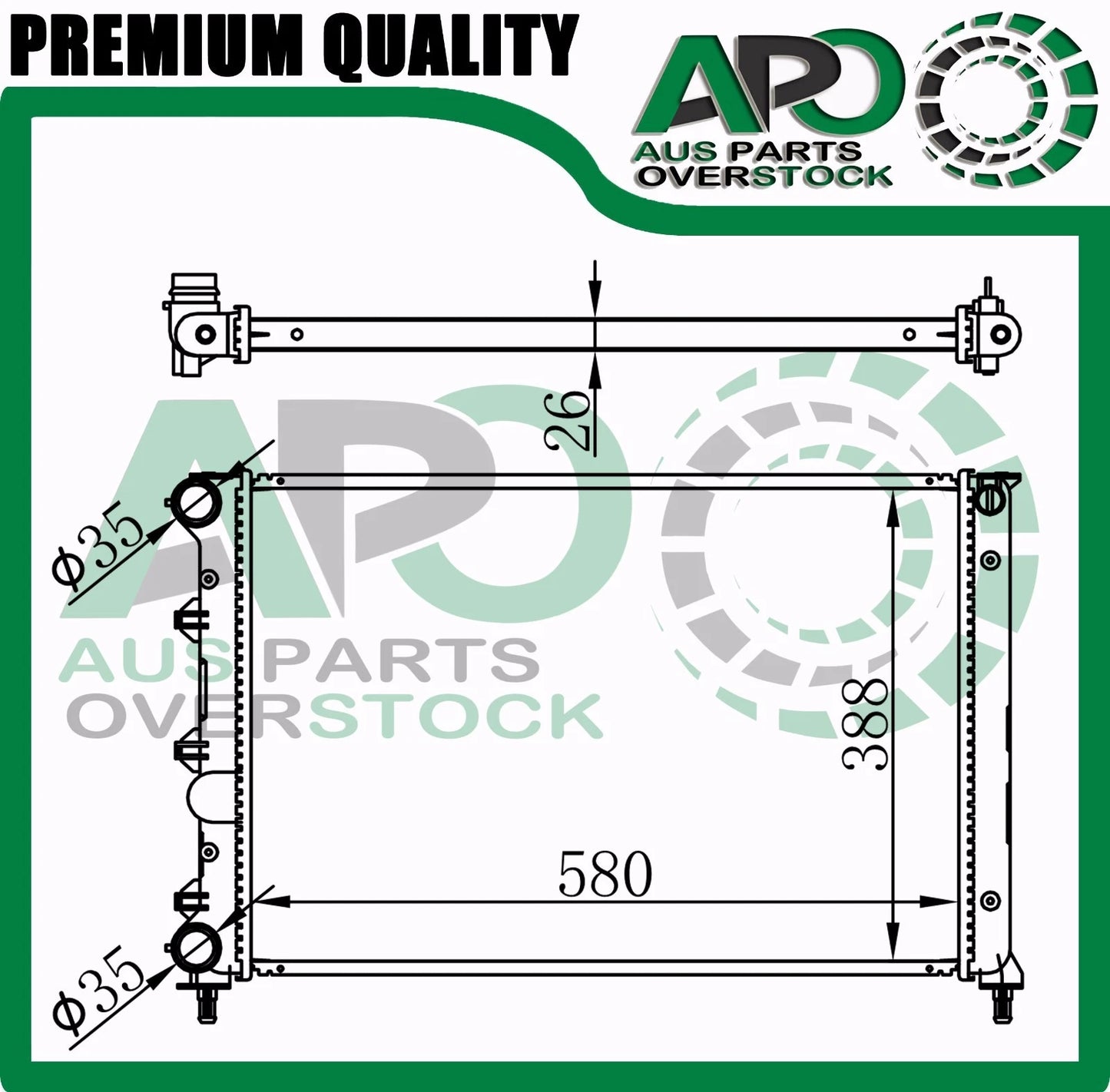 Radiator For Alfa Romeo 147 937 1.6L 2.0L Turbo 10/2000-2010