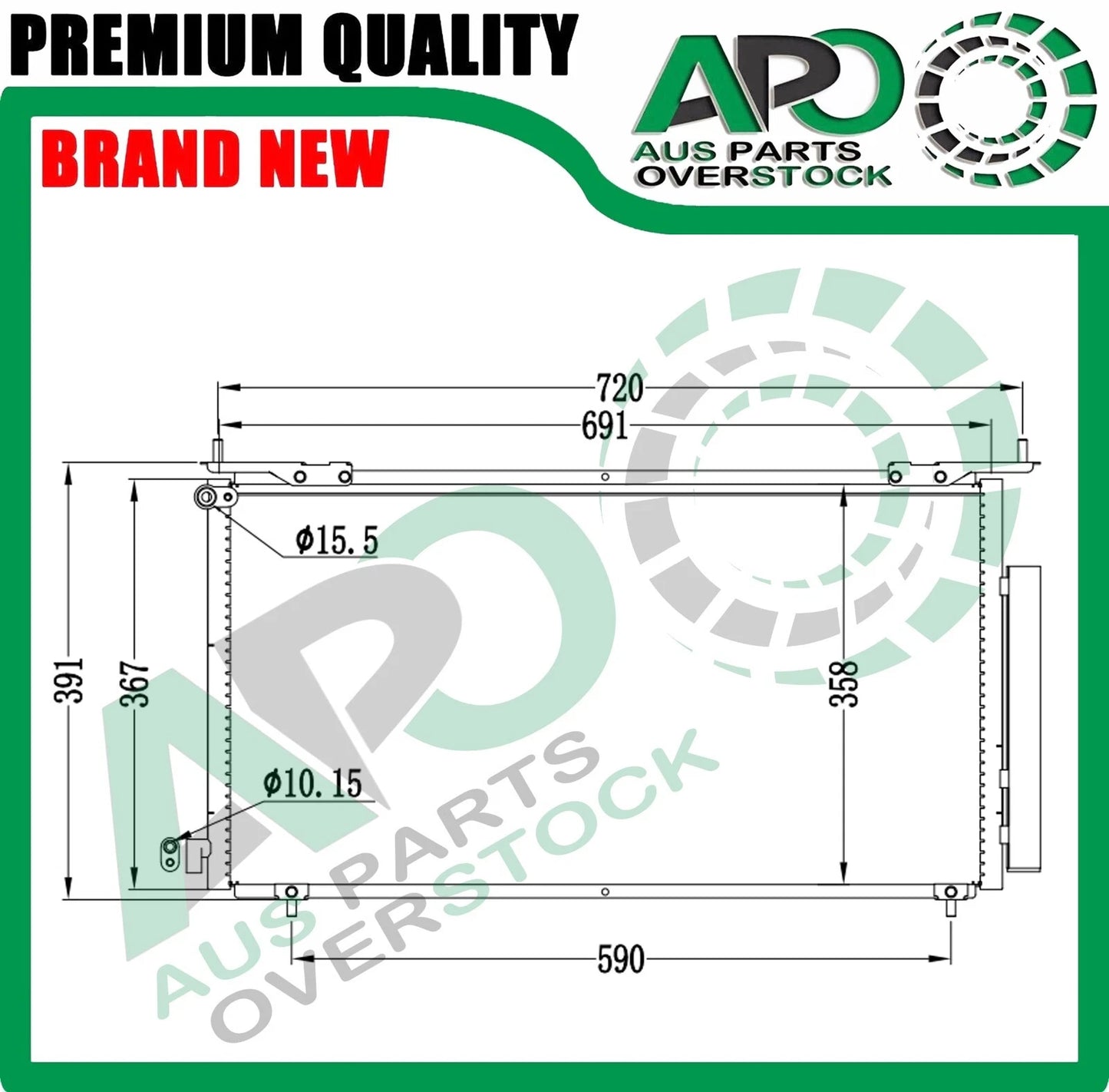Air Condenser for Honda CRV CR-V RD7 2001-2007