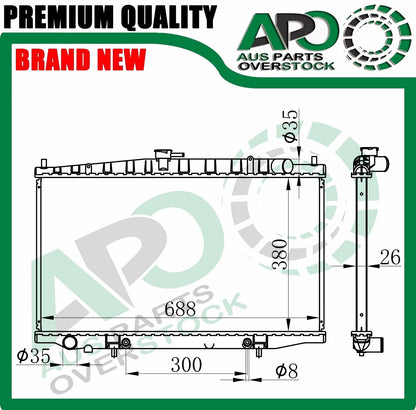 Radiator For NISSAN Bluebird U13 1993-3/1997 / Pintara U12 1984-1990 Auto Manual