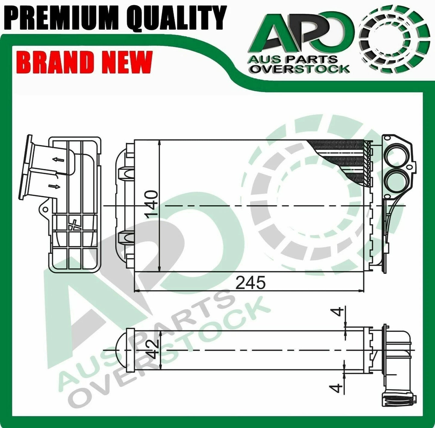 Heater Core For Peugeot 307 3_ Petrol / Diesel 8/2000-6/2005