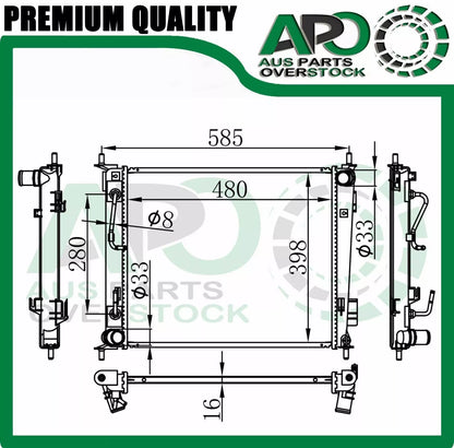 Radiator For KIA SOUL AM 1.6LPetrol Auto Manual 2009-8/2011