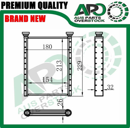 Heater Core For TOYOTA KLUGER MCU28R 8/2003-05/2007 Front