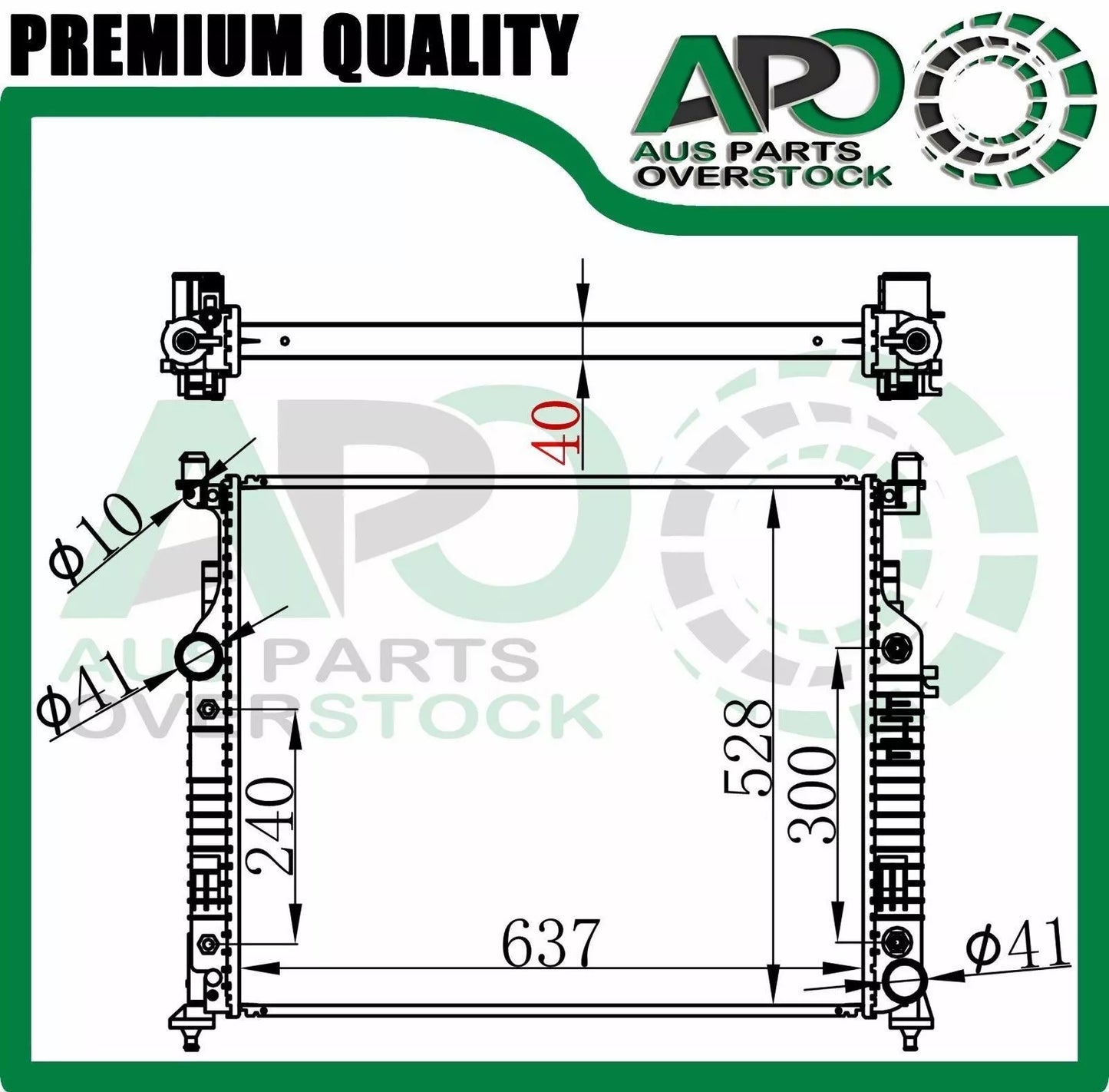 Radiator For Mercedes ML CLASS W164 ML280 ML300 ML320 ML350 ML450 2005-2011