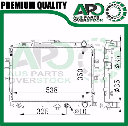 Radiator for MAZDA FORD ECONOVAN MAXI VAN Petrol Diesel Auto Manual 1985-On