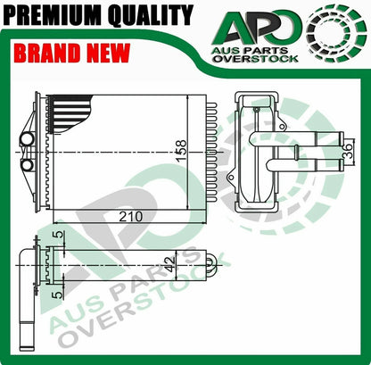 Heater Core For JEEP Cherokee KJ Petrol / Diesel 9/2001-2008
