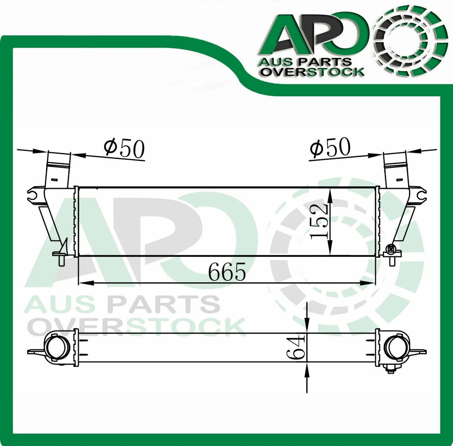 Intercooler for ISUZU DMAX D-Max 3L Turbo Diesel Wide Version 2008-2015