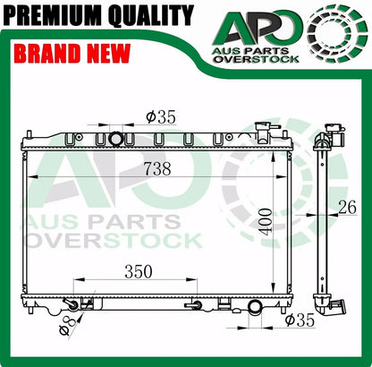Radiator For NISSAN Maxima J31 3.5L Auto Manual 12/2003-1/2009