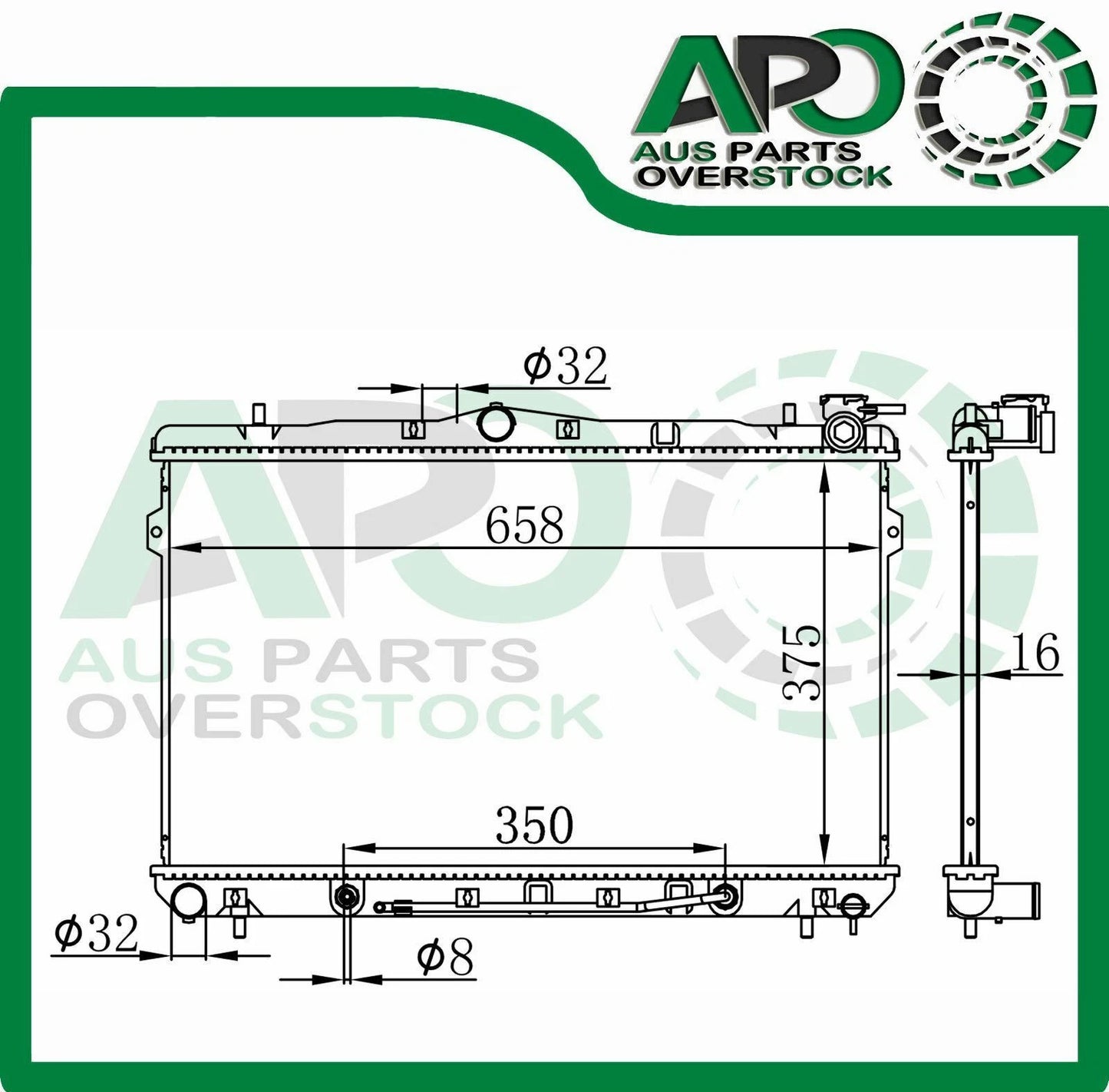 Radiator For HYUNDAI LANTRA J2/ L3 95-00 // FX Coupe 96-02 Auto Manual
