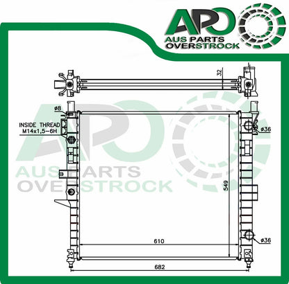 Radiator For Mercedes W163 ML320 ML430 ML350 ML500 Diesel Auto 1998-2005