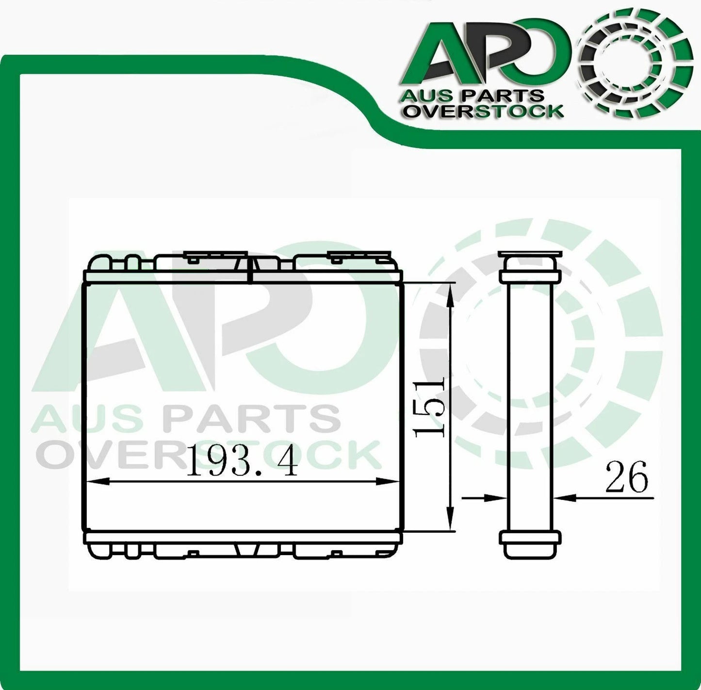 Heater Core MITSUBISHI CHALLENGER Early Model *Check Description