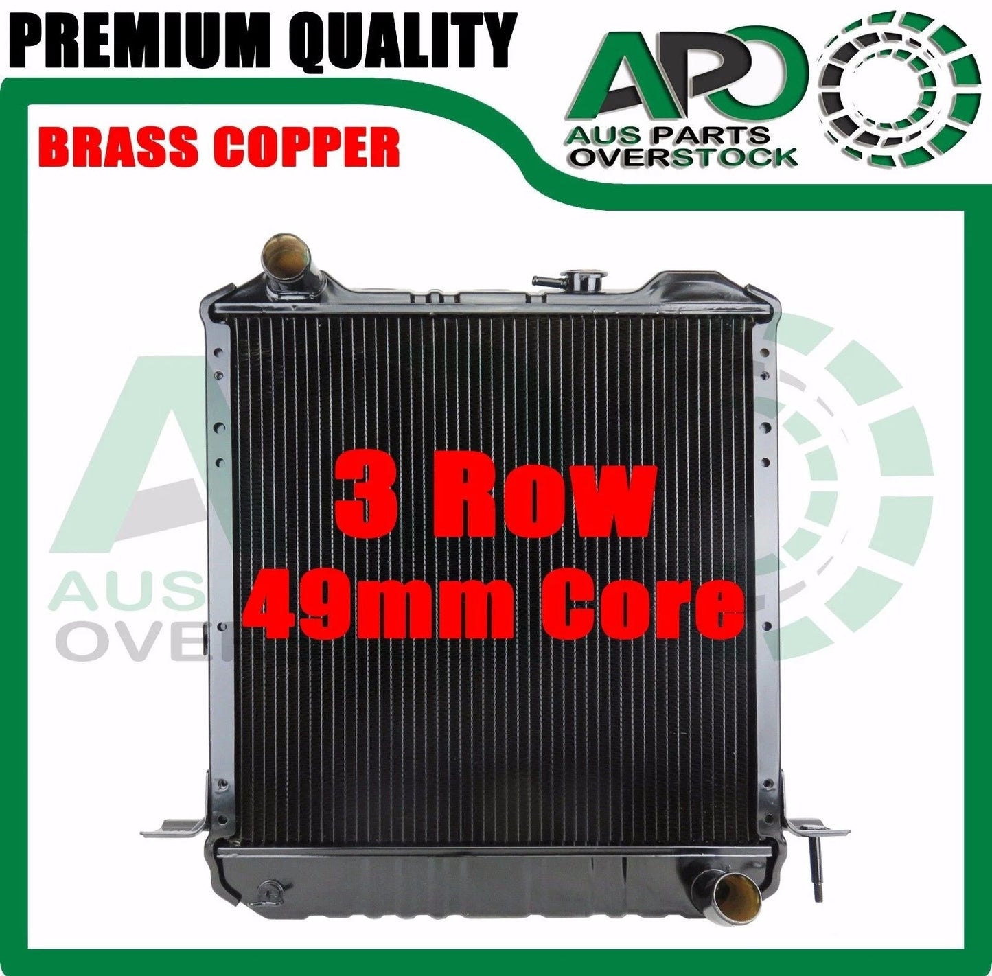 3 Row Copper Brass HD Radiator For ISUZU NKR NPR66 Diesel Manual 1995-On