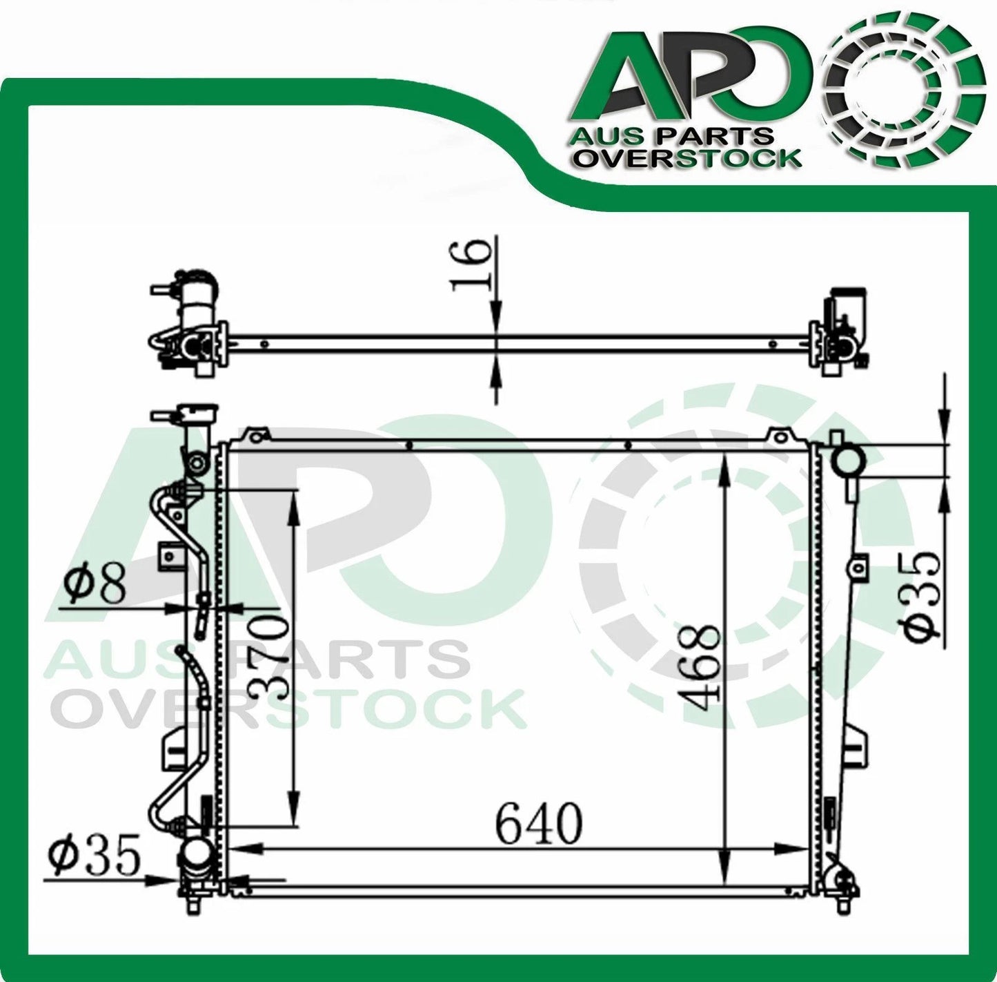 Radiator For KIA RONDO Petrol 2008-On Auto Manual