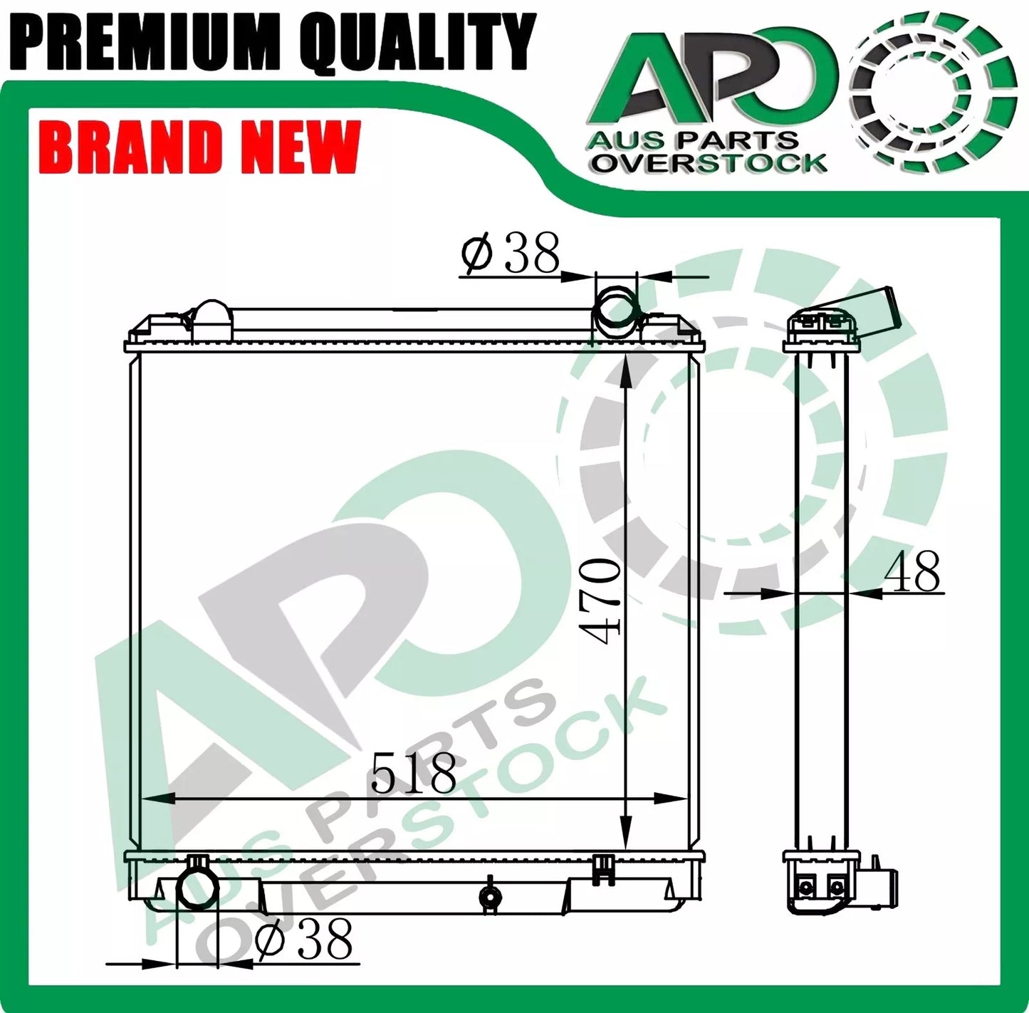 Radiator for Daihatsu Delta V138 V138rd 2 door dump 2004-On