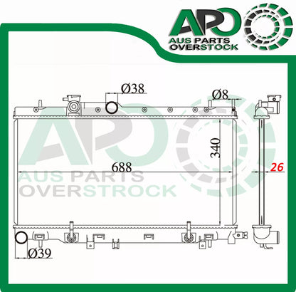 Radiator for SUBARU Liberty Outback 2.0L 2.5L EJ20 EJ25 1998-8/2003