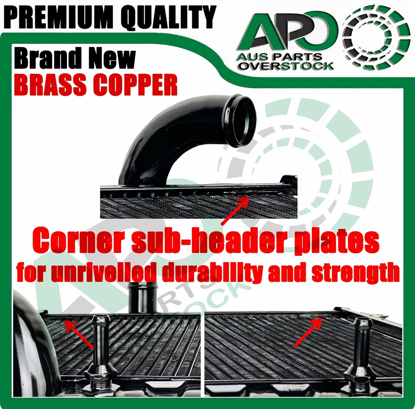 Copper Brass 3 Row Radiator For Mitsubishi TRITON 3.0L ME MF MG MH MJ 10/1986-9/1996