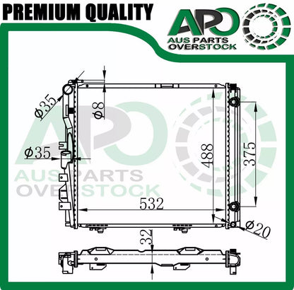 Radiator For MERCEDES E Class W124 260E 280E 300E 300E E280 E320 E36 84-94