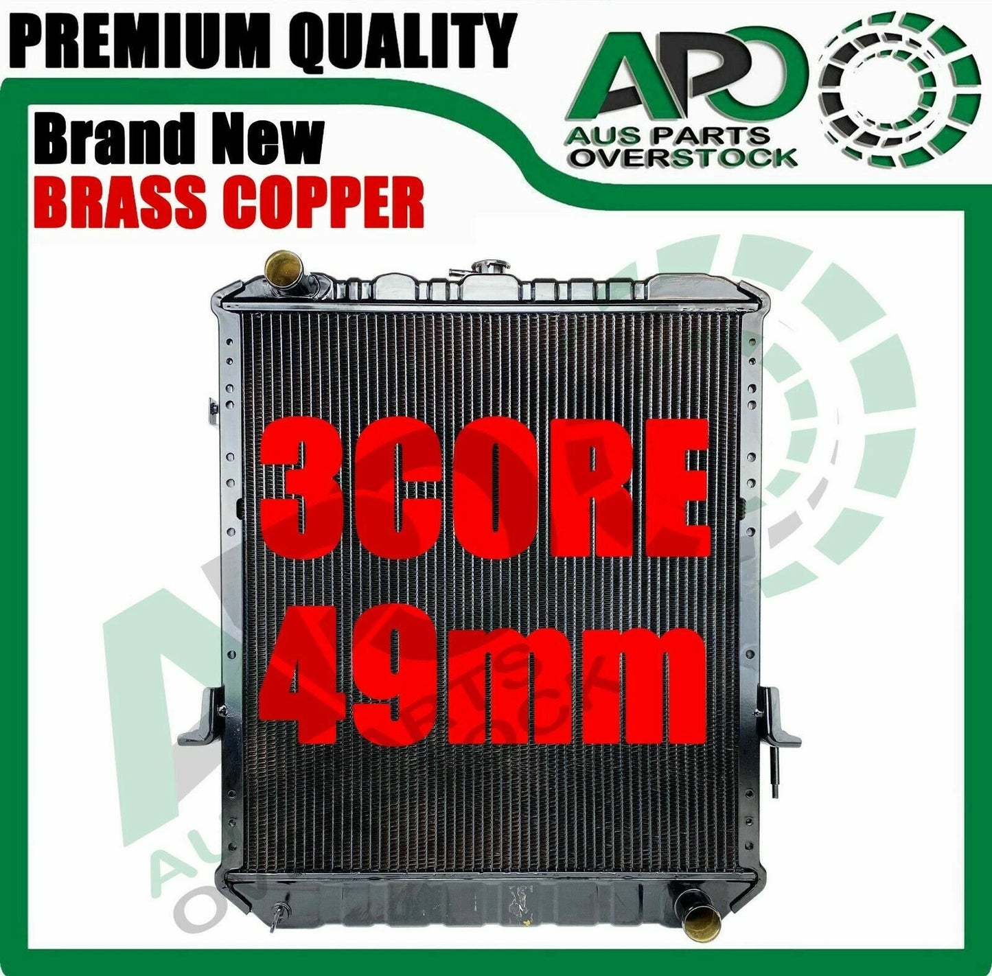 Copper Radiator ISUZU N Series 1995-2009 590mm Core Height
