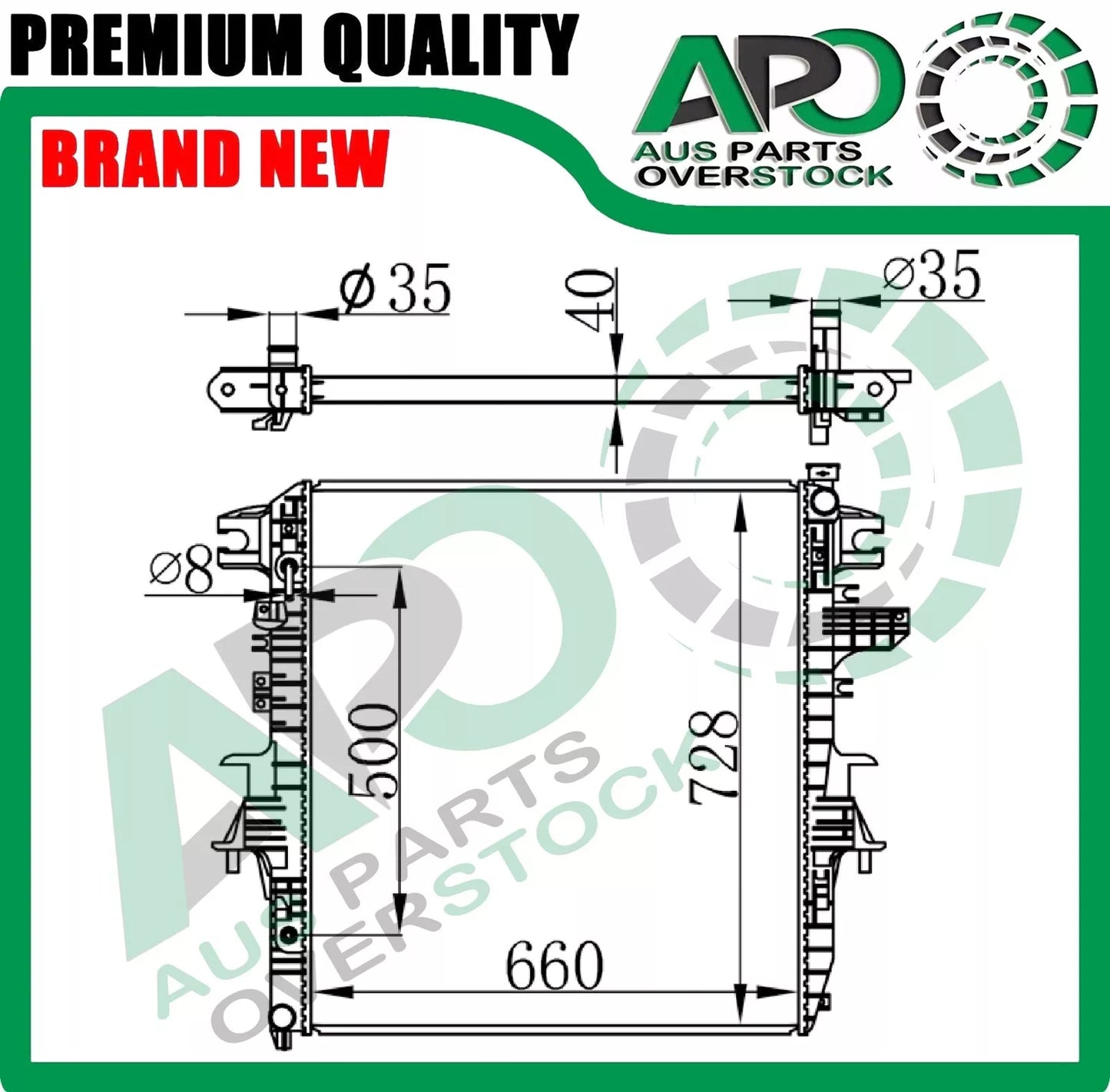Radiator For INFINITI QX80 Z62 5.6L 8Cyl Petrol 2014-On