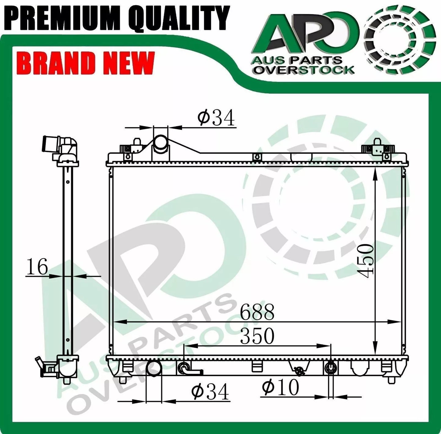 Radiator SUZUKI GRAND VITARA JB JT 2.0L 2.4L Petrol Auto Manual 8/2005-2018