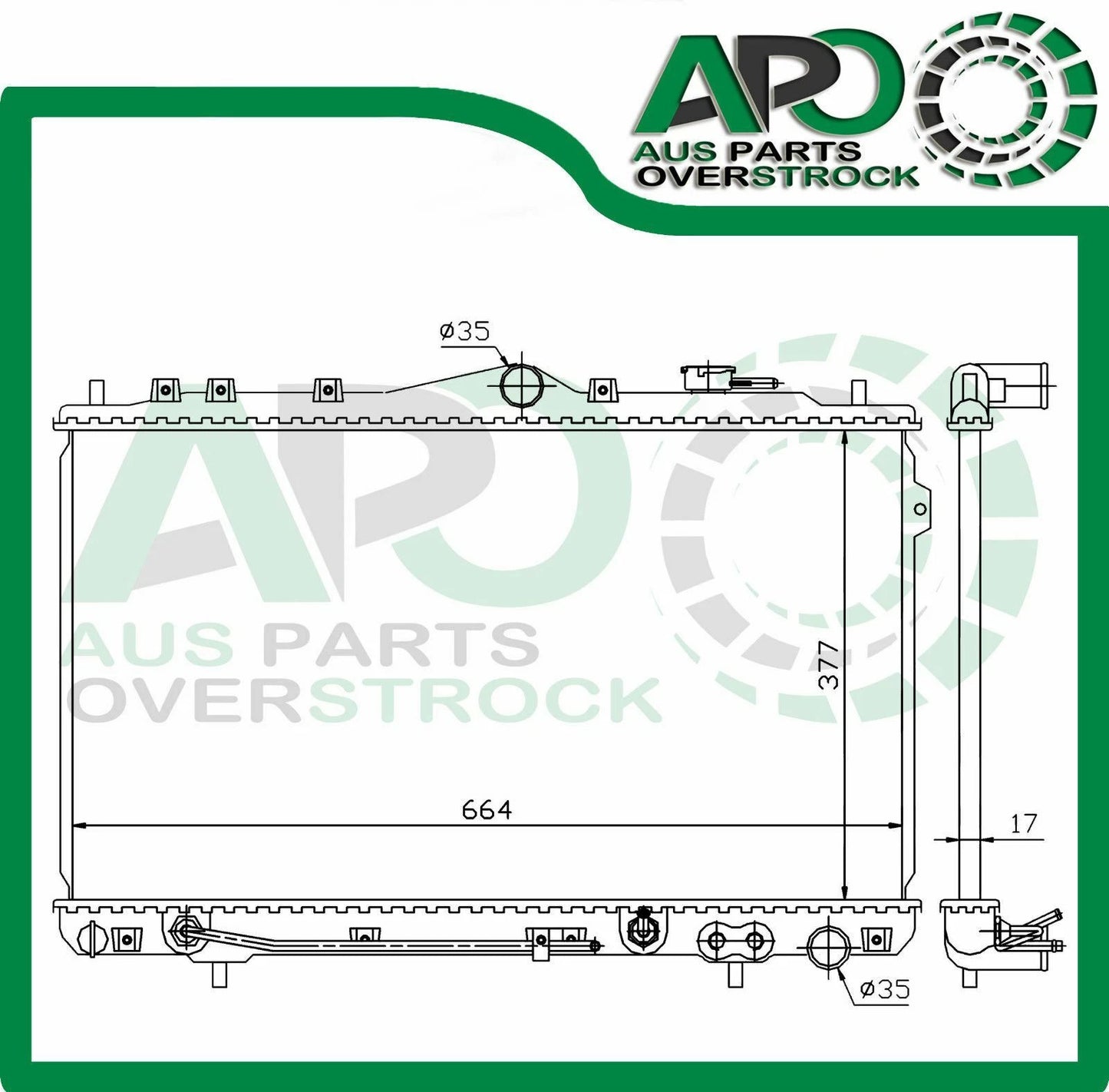 Radiator For HYUNDAI LANTRA J1 4DR 3/1991-5/1995 AUTO MANUAL
