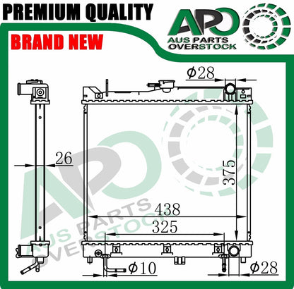Radiator SUZUKI JIMNY SN413 HARDTOP 1.3L 1998-2018 Auto Manual