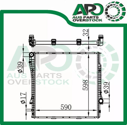 Radiator for BMW X5 E53 3.0d 3.0i 4.4i Auto Manual 2000-2006