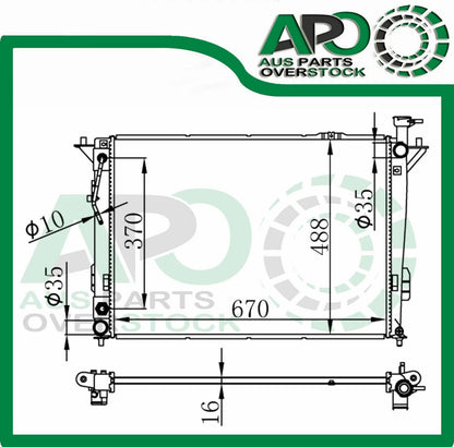 Radiator For HYUNDAI SANTA FE CM Auto Manual 2010-On