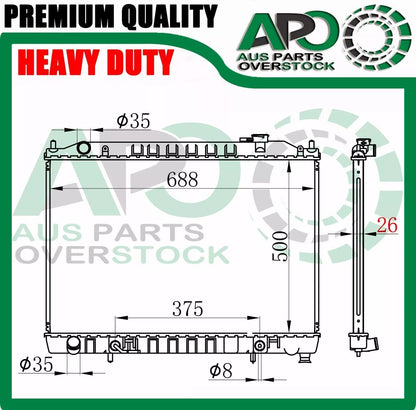 Radiator For NISSAN ELGRAND E50 E51 2.5L 3.5L 2000-2008