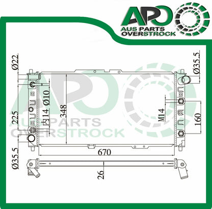 Radiator For MAZDA 323 ASTINA BA 2.0 6Cyl 94-98