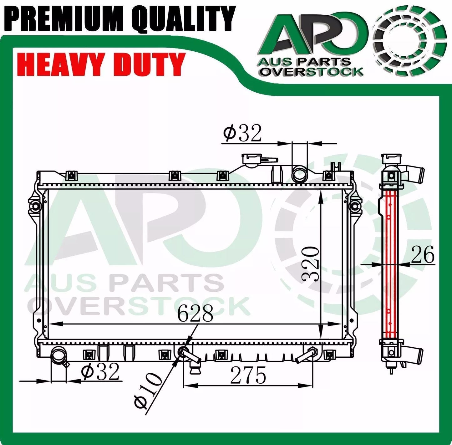 Radiator for MAZDA MX5 NA 1.6L 1.8L B6 Engine Auto Manual 10/1989-1/1998