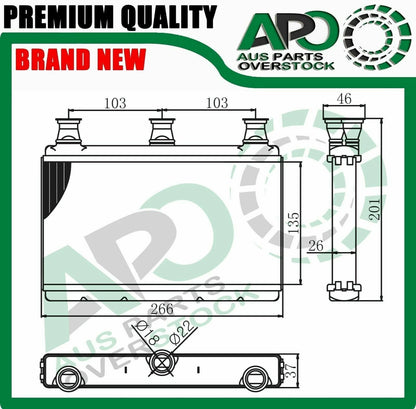 Heater Core For ALPINA B5 E60 E61 E63 E64 4.4L 7/2003-On