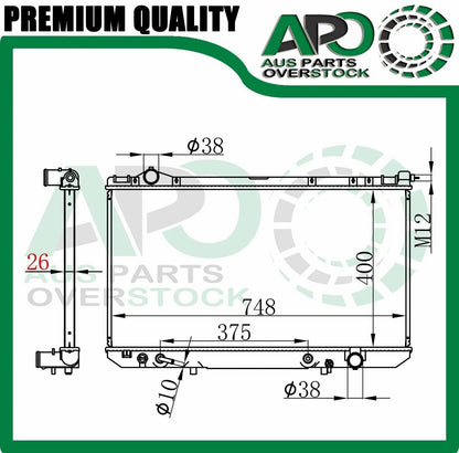 Radiator for LEXUS LS400 UCF10 4.0L 1UZFE 4/1990-10/1994 Auto Manual